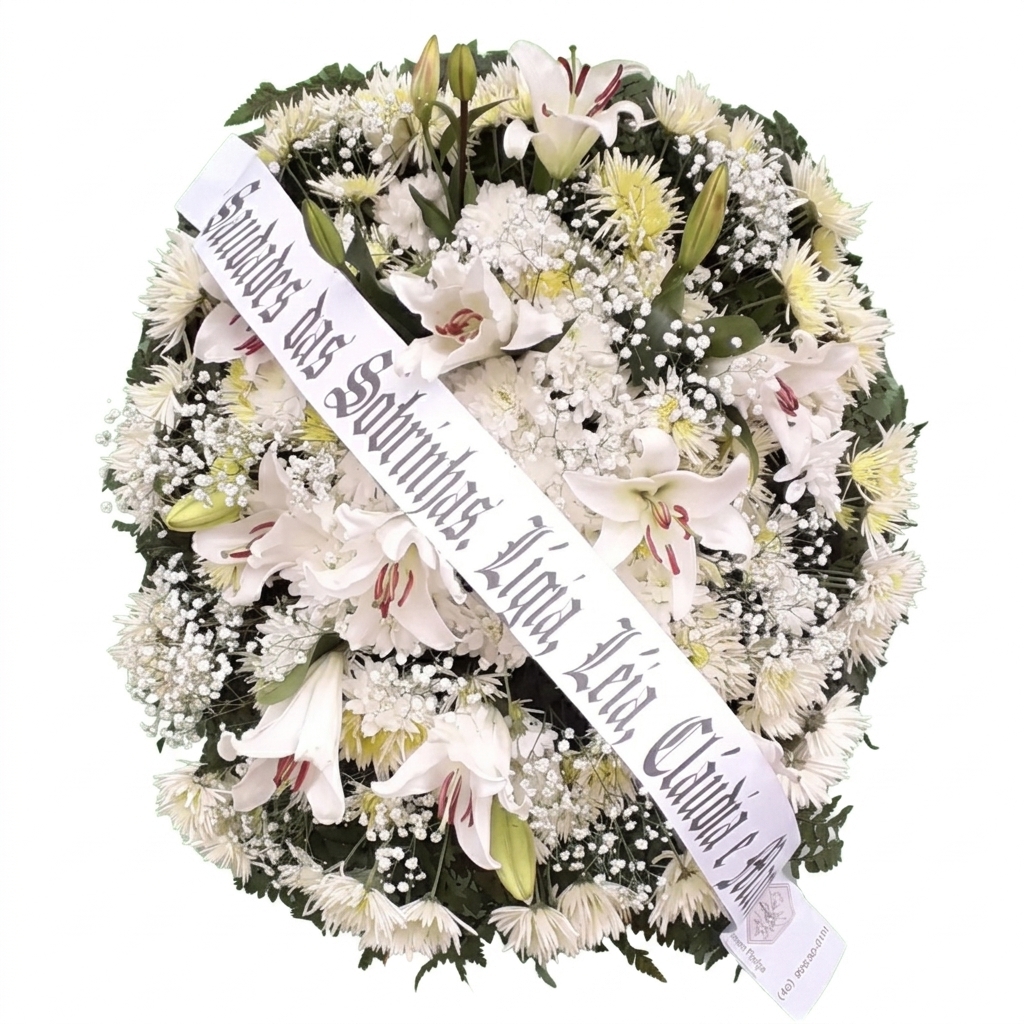 Coroa de Flores Sentimentos Florian�polis com L�rios