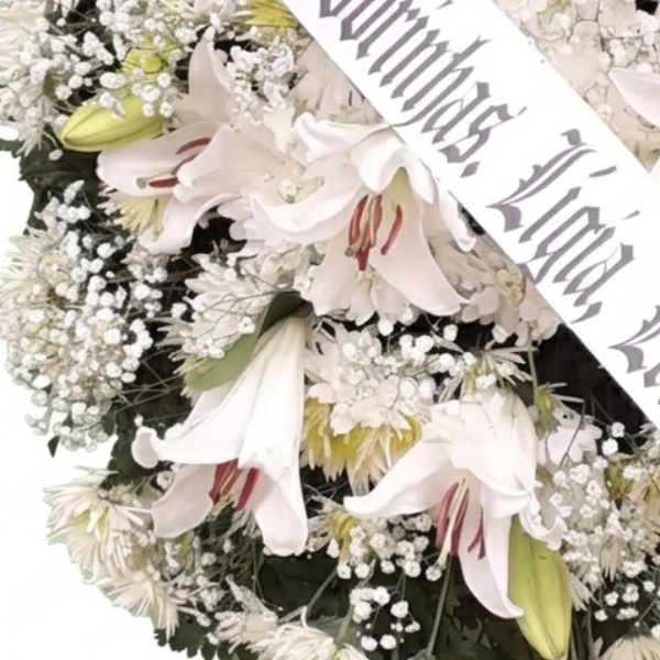 Coroa de Flores Sentimentos Florian�polis com L�rios