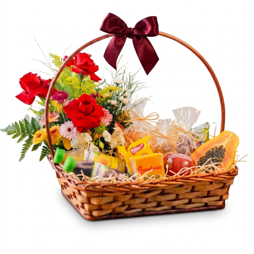 Cesta de Caf� da Manh� Harmonia & Flores do Campo
