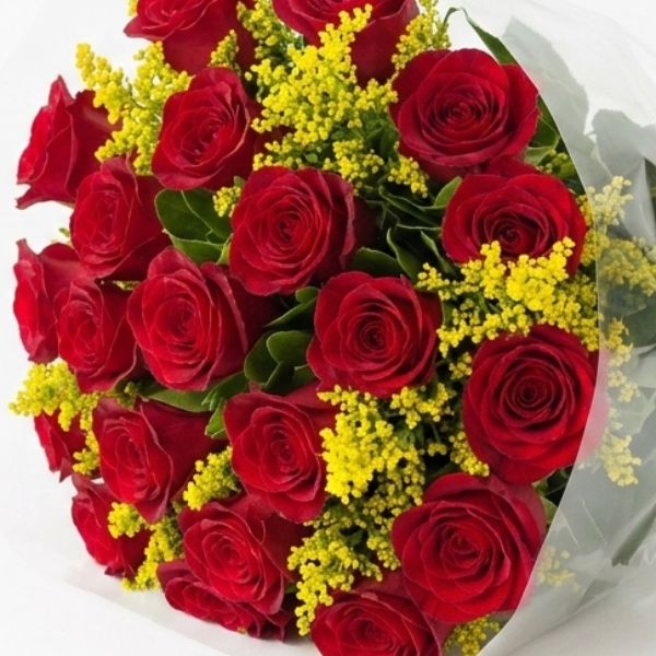 Buqu� 22 Rosas Vermelhas Importadas