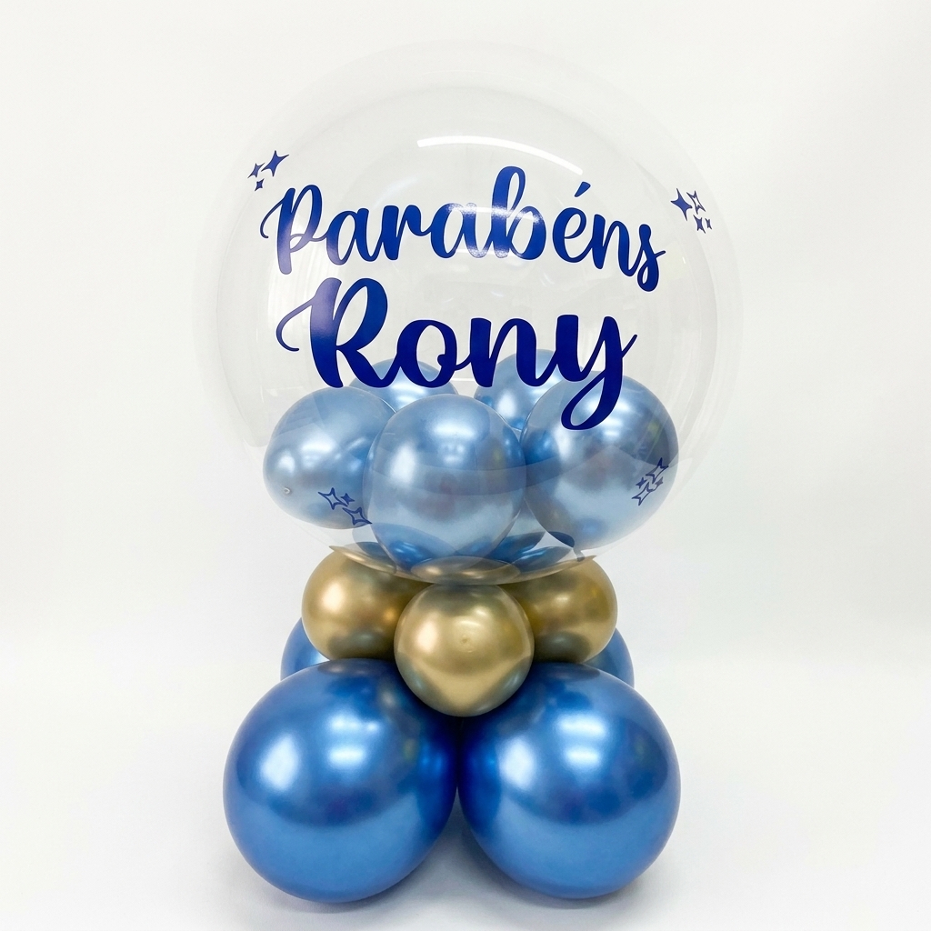 Bubble Personalizado Anivers�rio  Masculino
