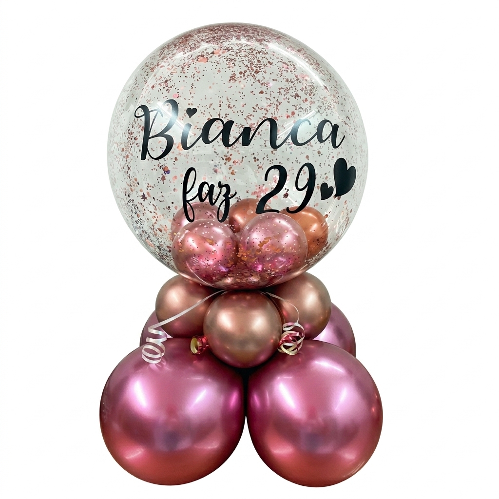 Bubble Personalizado Anivers�rio Feminino