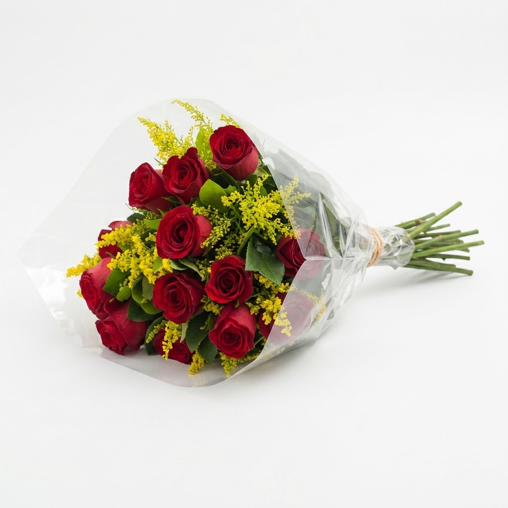 Buqu� 15 Rosas Vermelhas