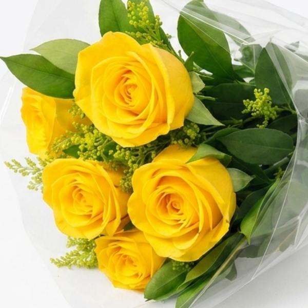 Buqu� com 08 Rosas Amarelas