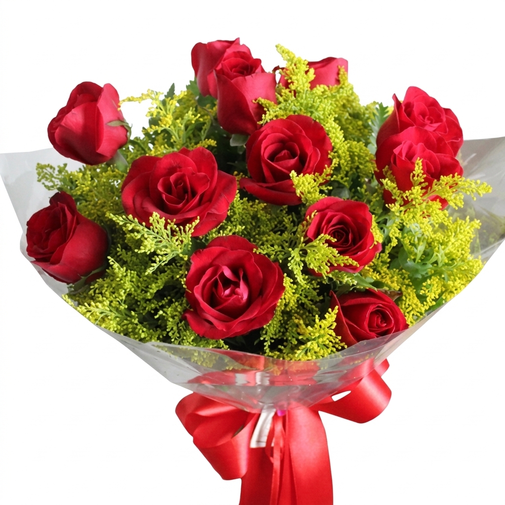 Buqu� Amor Perfeito 12 Rosas