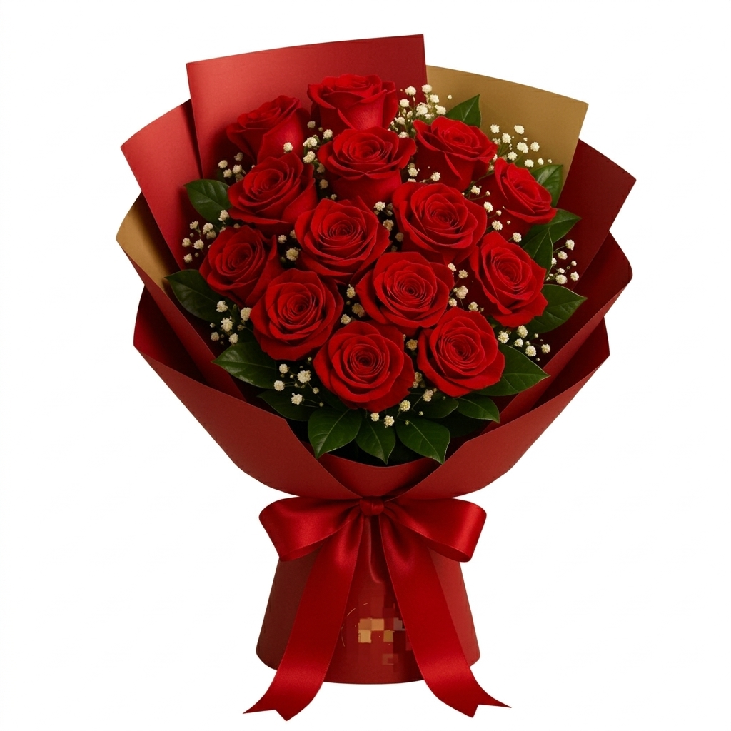 Bouquet Amor Supremo 15 rosas Colombianas