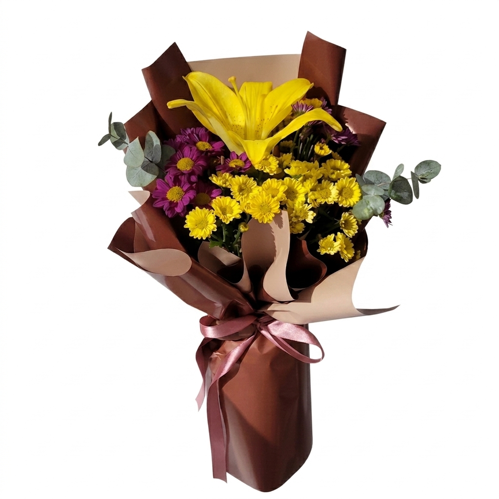 Buqu� Coreano com L�rio Amarelo
