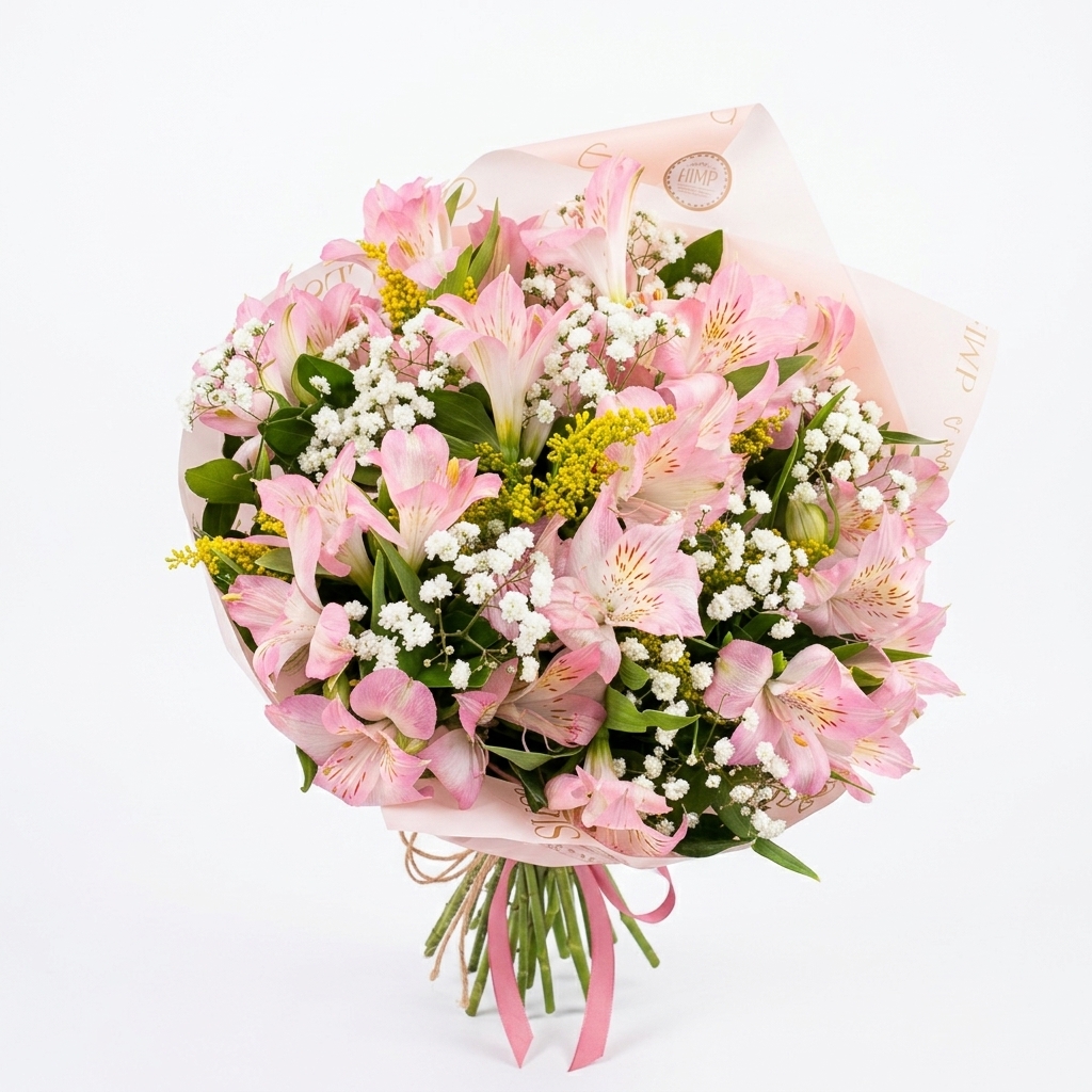 Buqu� Delicado com Alstromelias