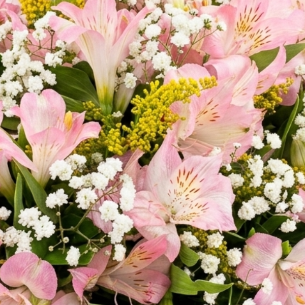 Buqu� Delicado com Alstromelias