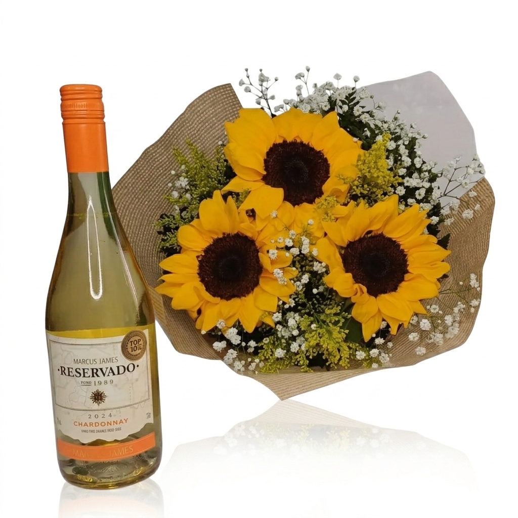 Girass�is e Chardonnay: Encontro Perfeito